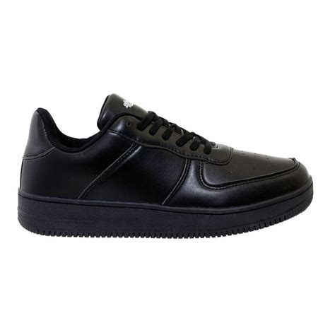 solid black men's sneakers.